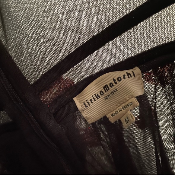 LIRIKA MATOSHI BLACK STRAWBERRY DRESS - Picture 5 of 5